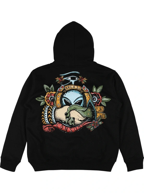 Friendly Siyah Oversize Unisex Kapüşonlu Sweatshirt Hoodie