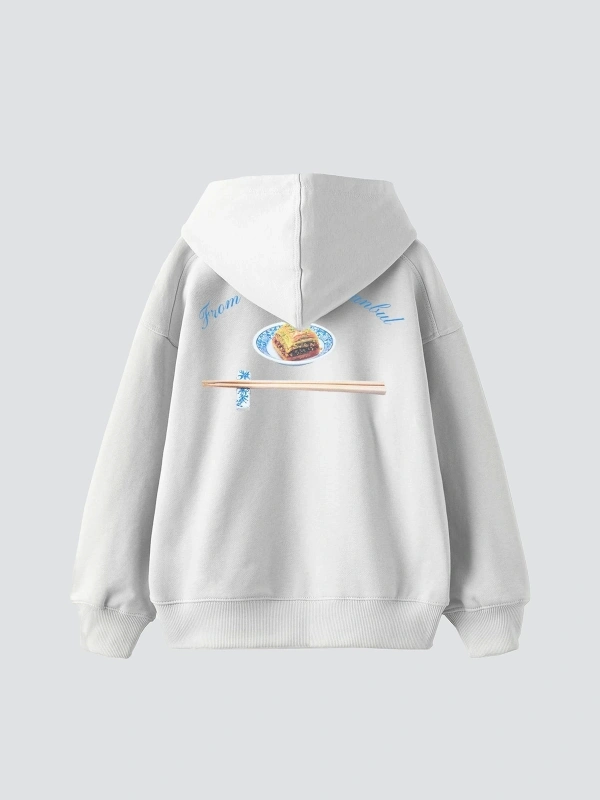 From Tokyo To Istanbul Baskılı Oversize Unisex Beyaz