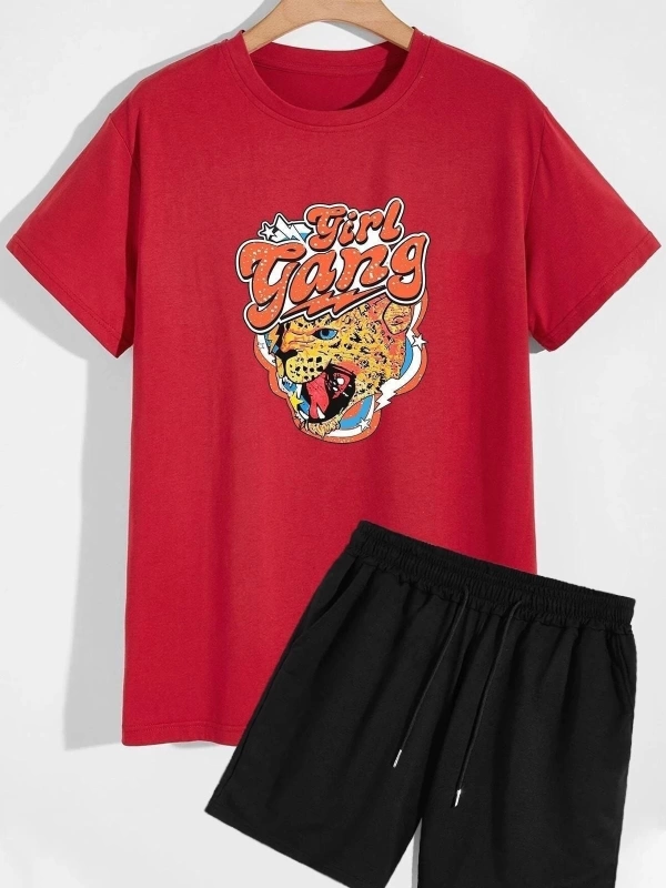 Girlgang Şort T-shirt Eşofman Takımı TSH-GIRLGANG-SHRT-DUZ