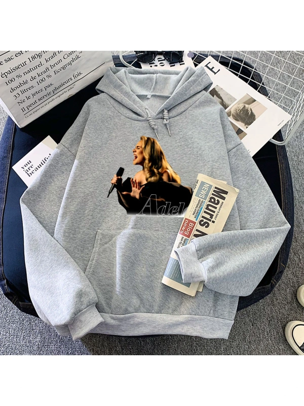 Gri i Adele Münih Turu Sudaderas Yumuşak u
