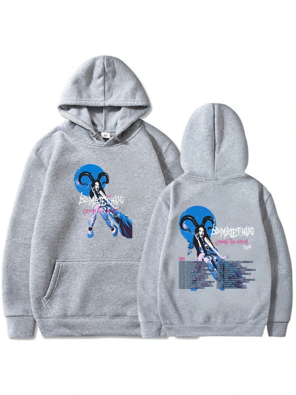 Gri Taç Cadı Turu Bambie Thug kıcı Grafik Rahat