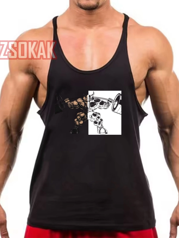 Gym Tank Top Fitness Sporcu Atleti GYM37