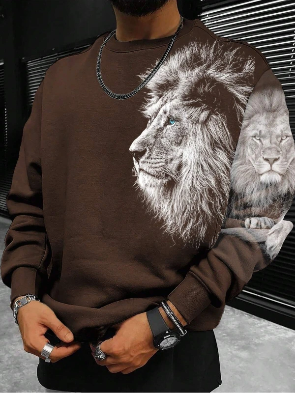 Harajuka Sokakt Oyun Kartı Baskı Kahverengi