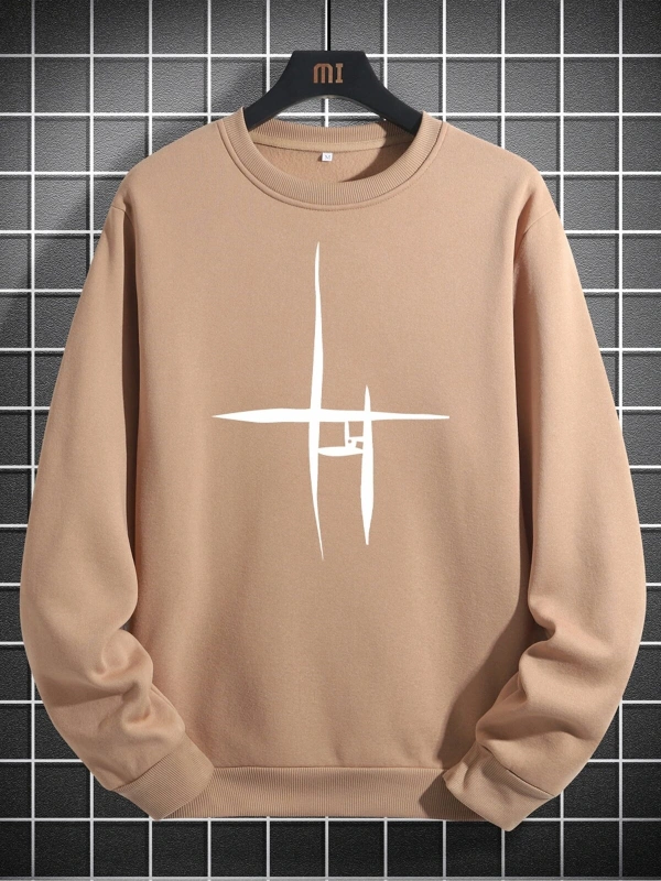 Harajuka Sokakt Yazılı Grafik Sweat Haki