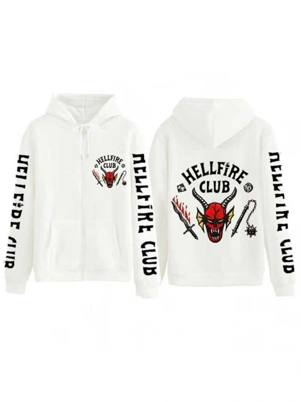 Hellfire Club Unisex Hoodie Sweatshirts Fermuarlı 13975