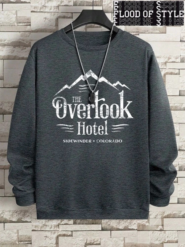 Hip Hop Harajuku Vintage Tarzı  Otel sideclothing Colorado Gri