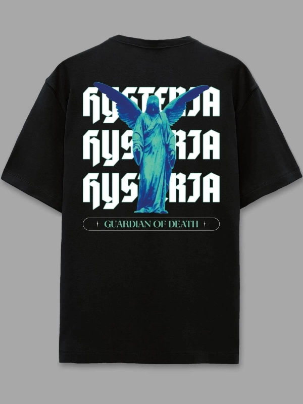 Histeria Siyah Oversize Unisex T-shirt