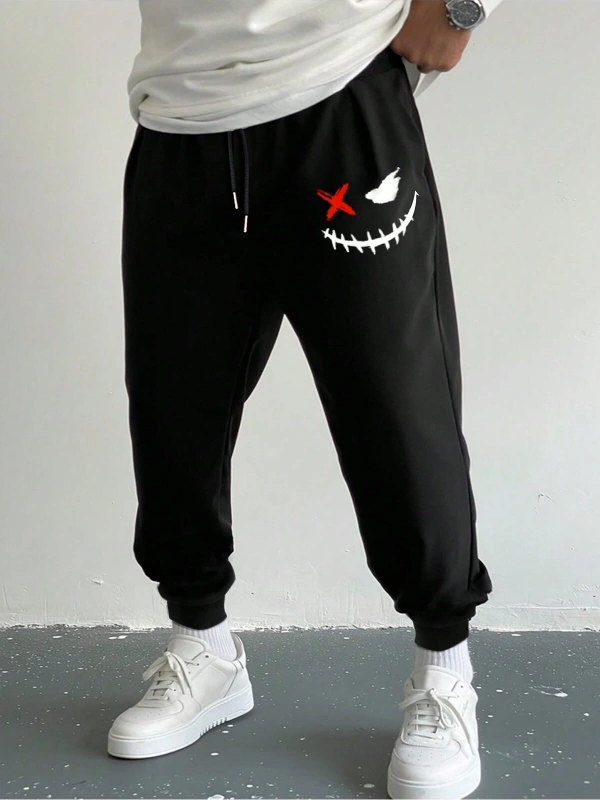 Hypemode Expression Print Drawstring Waist Eşofman Altı