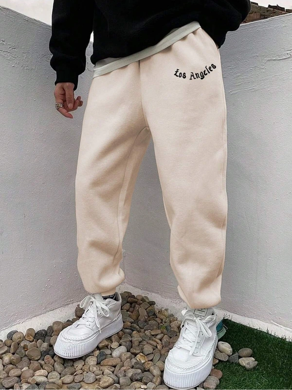 Hypemode Letter Graphic Drawstring Waist Eşofman Altı