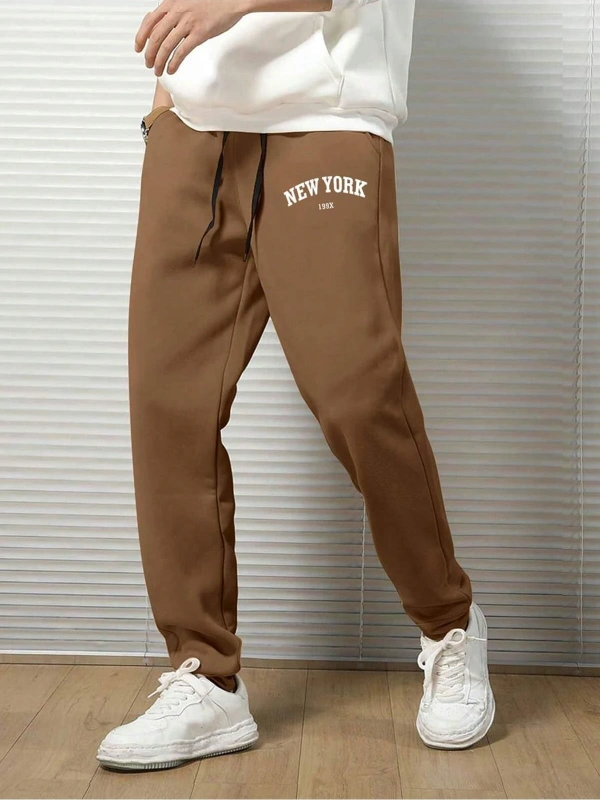 Hypemode Letter Graphic Drawstring Waist Eşofman Altı