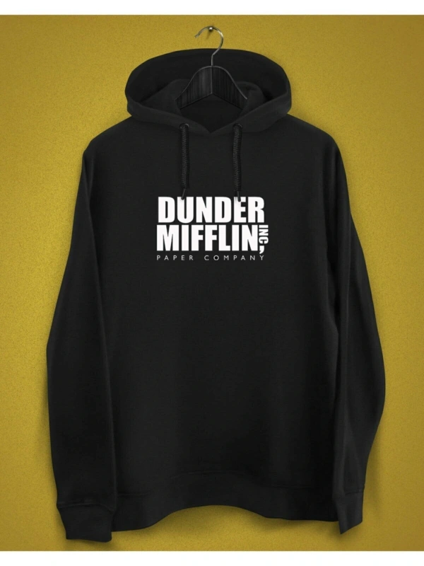 IvırZıvır----Unisex Siyah The Office- Dunder Mıfflın Baskılı Sweatshirt