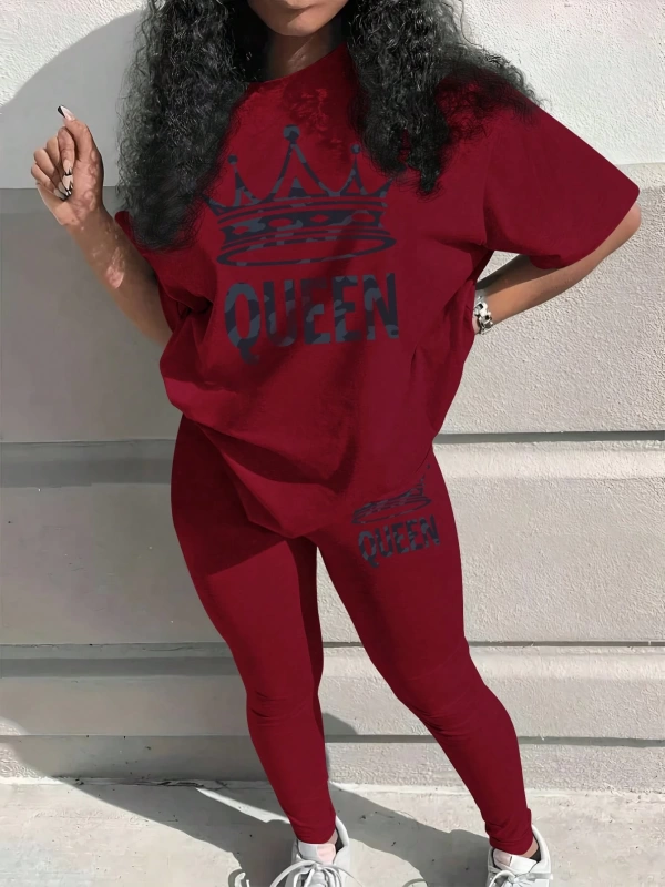Kadın 2Lİ TAKIM OVERSİZE Trend T-shirt Şort Model 4945