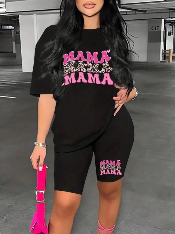 Kadın 2Lİ TAKIM OVERSİZE Trend T-shirt Şort Model 4970
