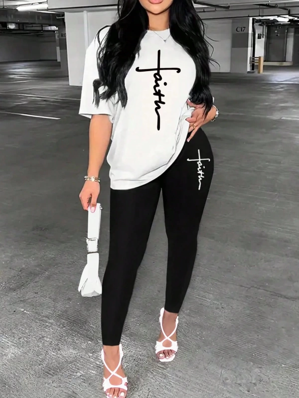 Kadın 2Lİ TAKIM OVERSİZE Trend T-shirt Şort Model 5065