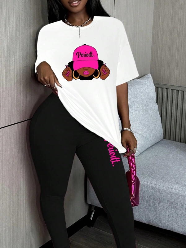 Kadın 2Lİ TAKIM OVERSİZE Trend T-shirt Şort Model 5082