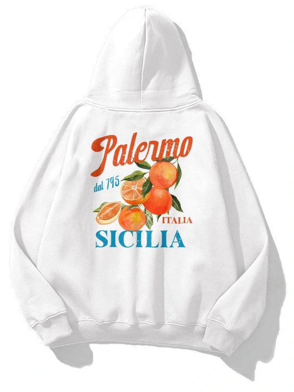 Kadın Palermo Sicilia Sweatshirt Beyaz