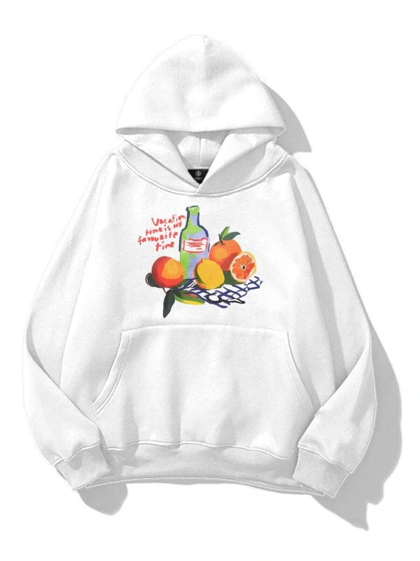 Kadın Vacation Time Sweatshirt Beyaz