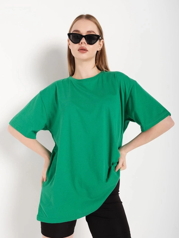 Kadın Yeşil Oversize T-shirt