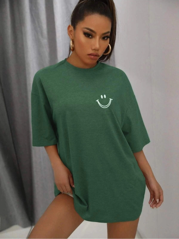 Karikatür ve Grafik tasarım Oversize T-shirt Cartoon/Letter serisi kod414