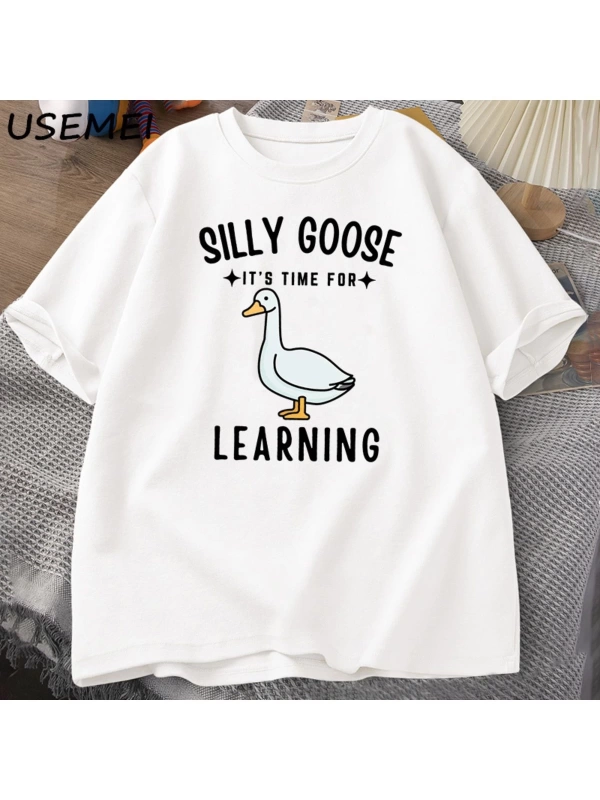 kaz T Shirt  geri okul Tee öğretmen Tshirt erkekler kadınlar