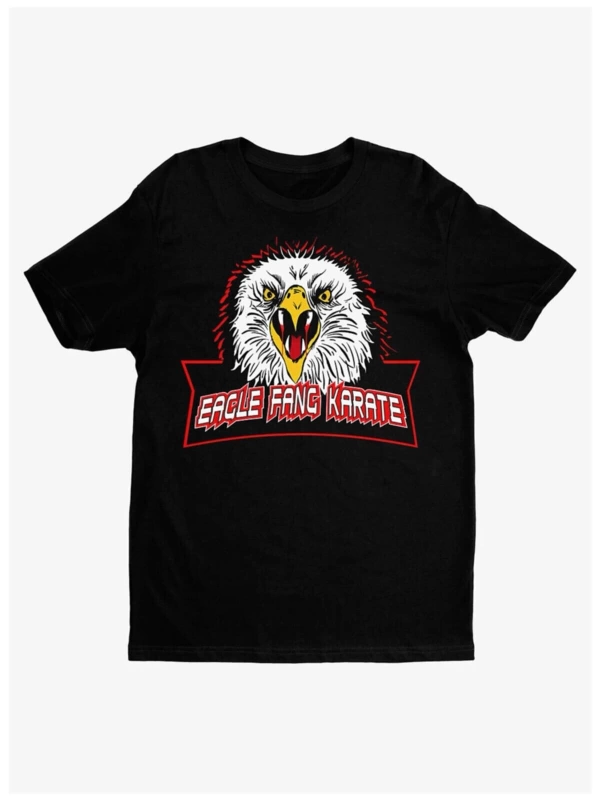 Kırmızı Etiket Gala Cobra Kai Eagle Fang Karate Black Tiört Hot Topic Exclusive 05120