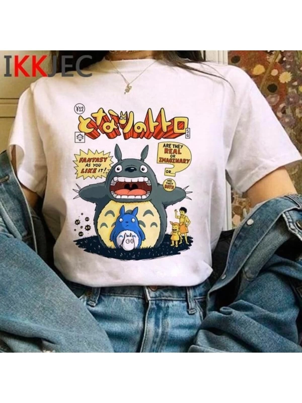 Kırmızı Etiket Gala Totoro Studio Ghibli Sevimli Anime Tişört Mod541 08673