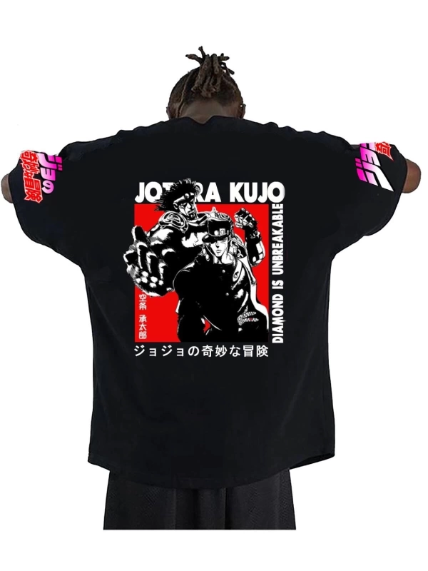 Kırmızı Etiket GALASHOP Jojo Anime Tişört Unisex 17814