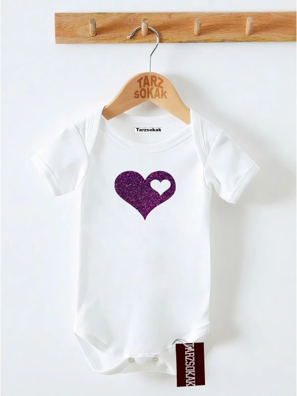 Kısa Kol Body Kalp Desenli KODZıbın10