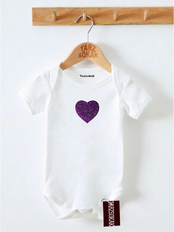 Kısa Kol Body Kalp Desenli KODZıbın2