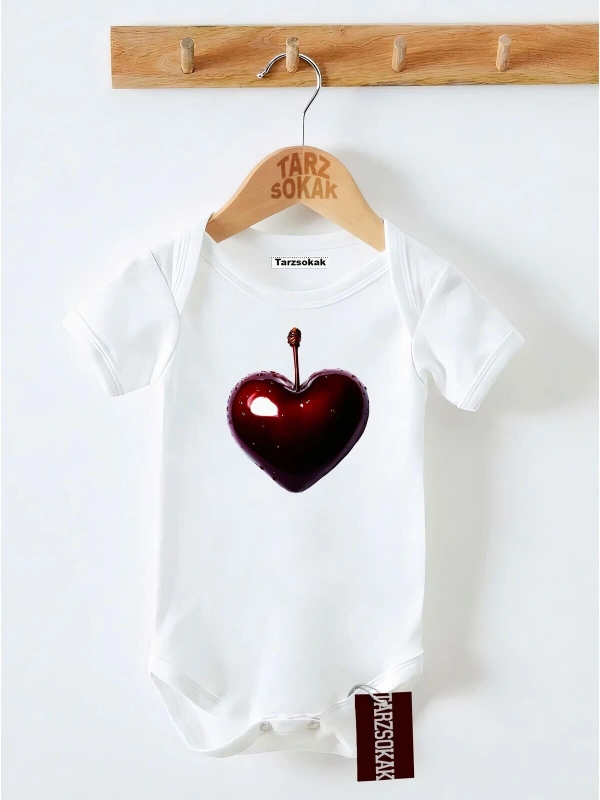 Kısa Kol Body KALP DESENLİ KODZıbın60