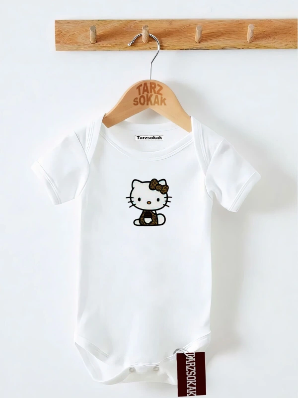 Kısa Kol Body LEOPAR KİTY KODZıbın53