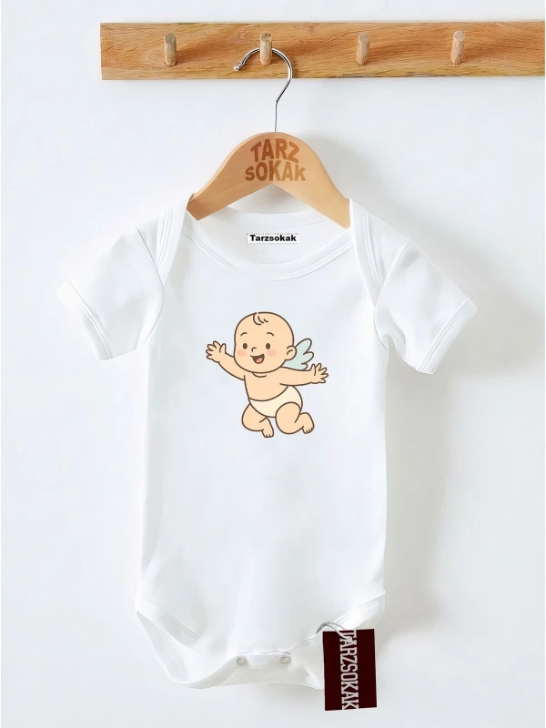 Kısa Kol Body MELEK DESENLİ KODZıbın28