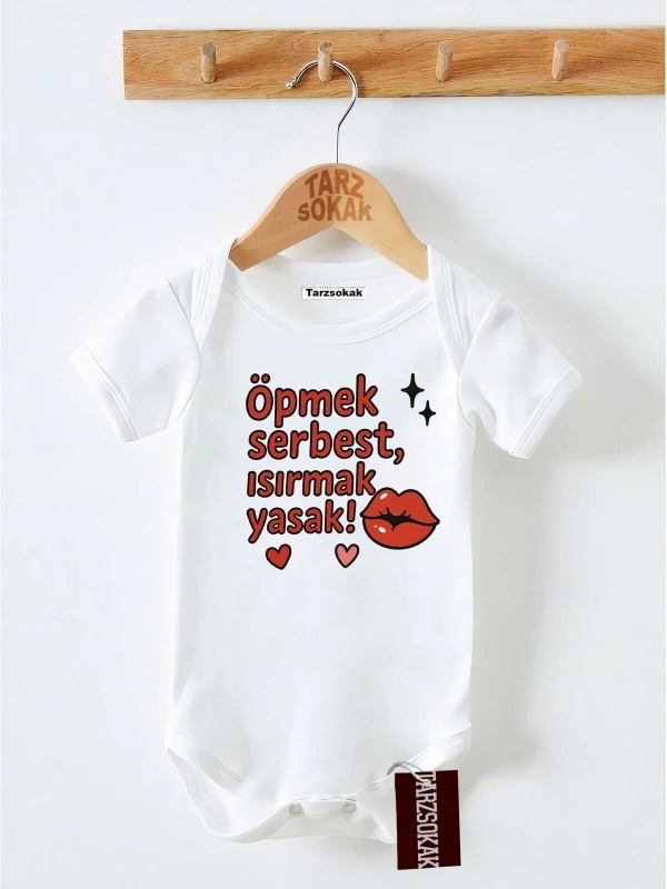 Kısa Kol Body ÖPMEK SERBEST ISIRMAK YASAK KODZıbın37