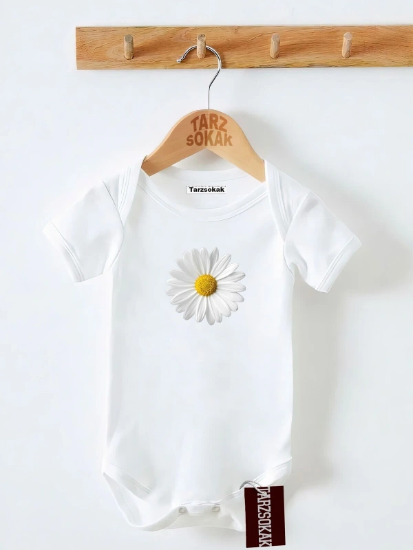 Kısa Kol Body PAPATYA DESENLİ KODZıbın54