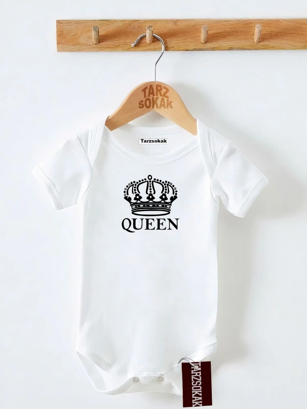 Kısa Kol Body QUEEN DESENLİ KODZıbın50