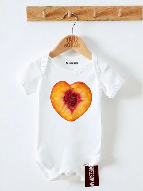 Kısa Kol Body Şeftali Desenli KODZıbın11