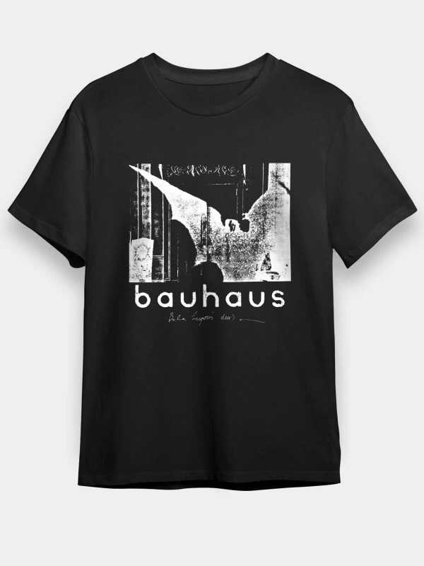 Ko Buta Bauhaus Baskılı Unisex Siyah Tişört T55128