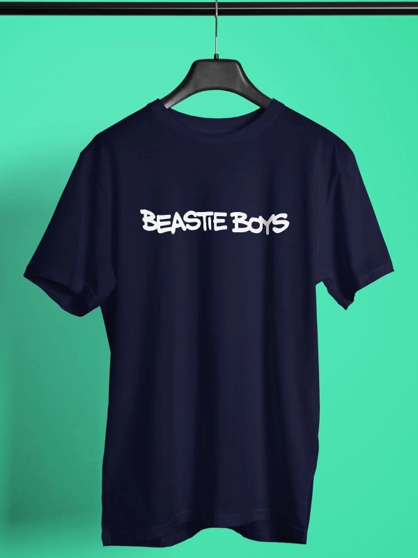 Ko Buta Beastie Boys Baskılı Unisex Lacivert Tişört Tk4009