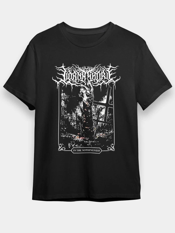 Ko Buta Lorna Shore Baskılı Unisex Siyah Tişört - Tshirt T57978