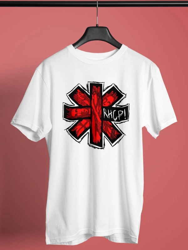 Ko Buta Red Hot Chili Peppers Baskılı Unisex Beyaz Tişört To2915