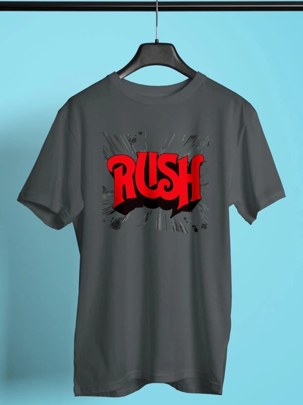 Ko Buta Rush Baskılı Unisex Füme Tişört To2946