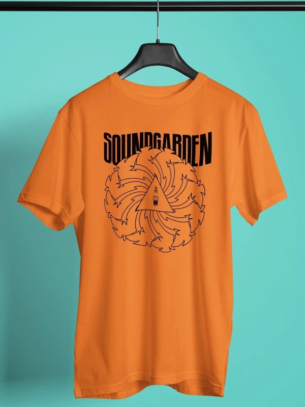 Ko Buta Soundgarden Baskılı Unisex Turuncu Tişört Ta3013