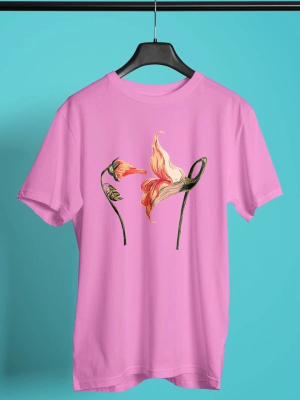 KO ButaDigi Pink Floyd Baskılı Unisex Pembe Tişört TO551