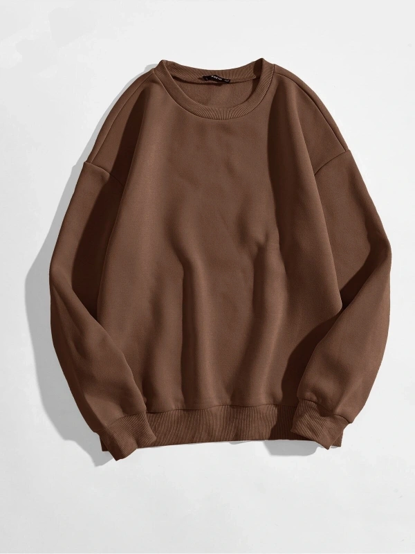 KOD ADR-SHEN EZwear Solid Round Neck Sweatshirt