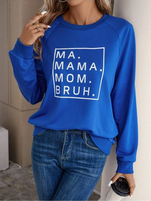 KOD ADR-SHEN LUNE Slogan Graphic Raglan Sleeve Sweatshirt Saks