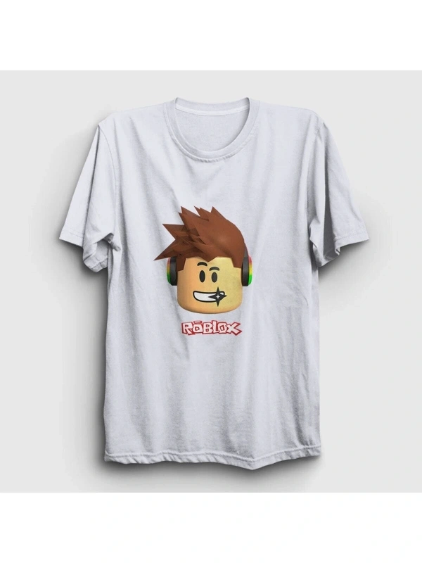 KOD:Presmono Unisex Beyaz Kid Roblox T-shirt 30958tt
