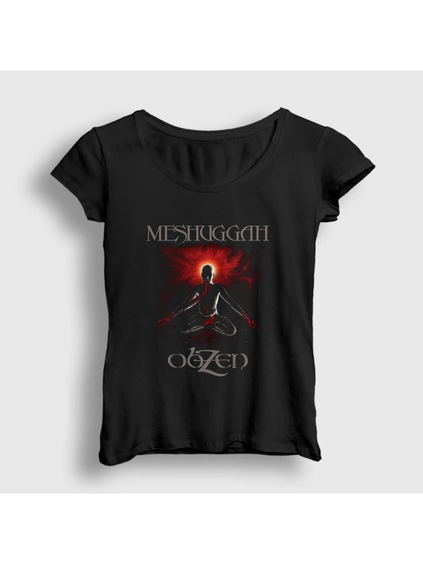 Kod Presss Kadın Siyah Obzen Meshuggah T-shirt 164742tt