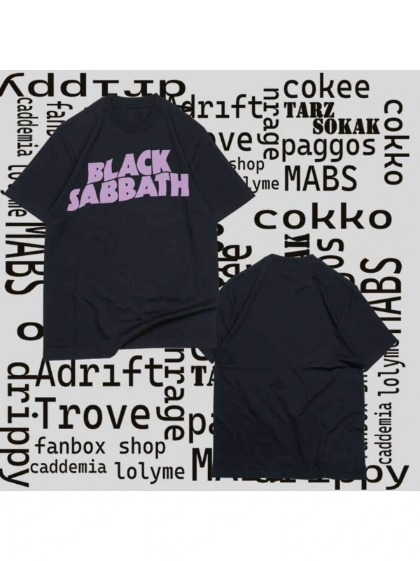 Kod Presss Unisex Siyah Black Sabbath T-shirt 17370tt