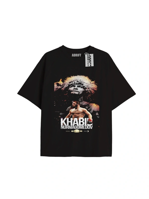 Kod Presss Unisex Siyah Champion Ufc Khabib Nurmagomedov T-shirt 310260tt