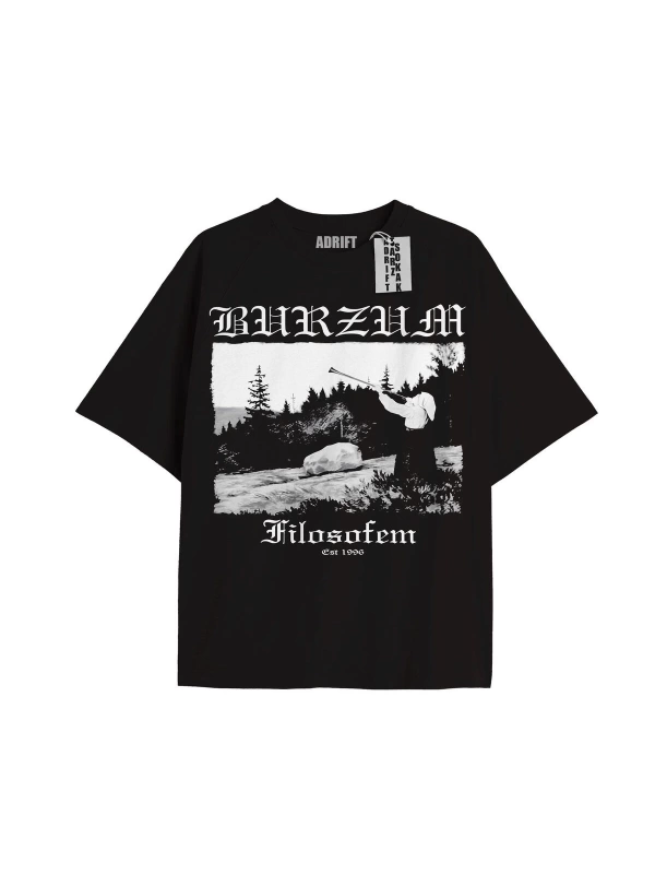 Kod Presss Unisex Siyah Filosofem Burzum T-shirt 379227tt